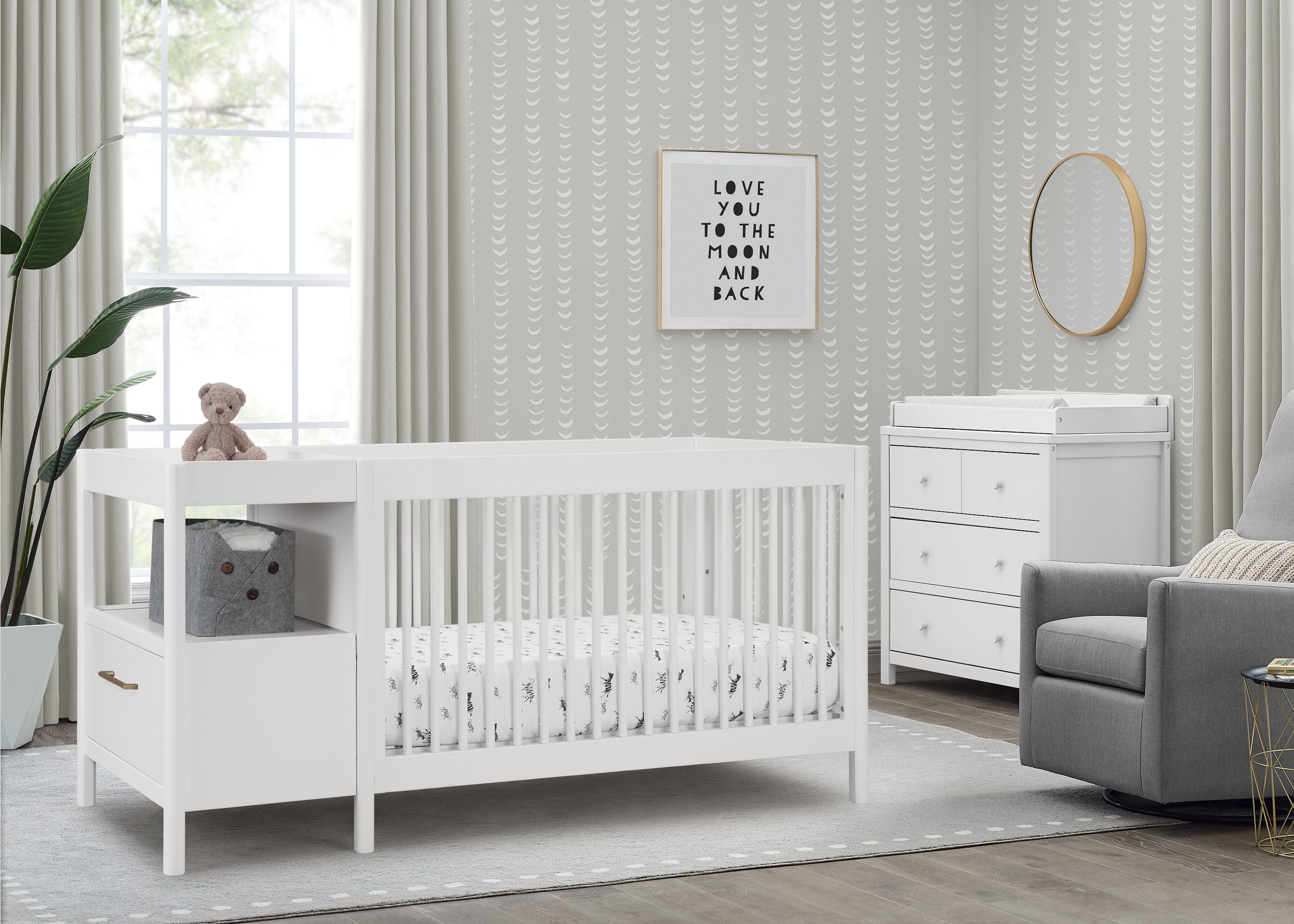 Complete The Look for Zoe 5-in-1 Convertible Crib and Changer