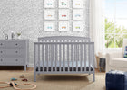 Grey (026) 1-Hanover 6-in-1 Convertible Baby Crib