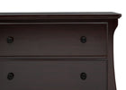 Dark Chocolate (207) 19-Lancaster 3 Drawer Dresser with Changing Top and Interlocking Drawers