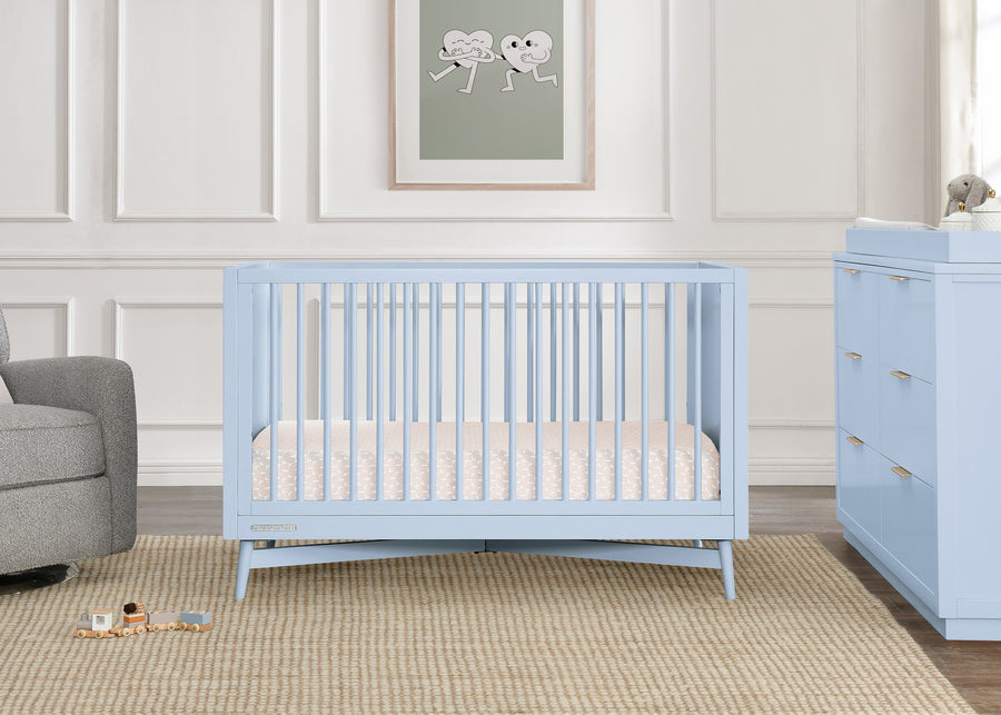 Cloud Blue (1528) 2-Dylan 4-in-1 Convertible Crib