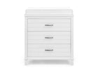 Bianca White (130) 10-Phoebe 3 Drawer Dresser with Interlocking Drawers