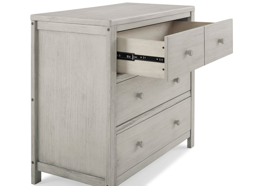 Rustic Mist (1373) 9-Cambridge 3 Drawer Dresser with Interlocking Drawers