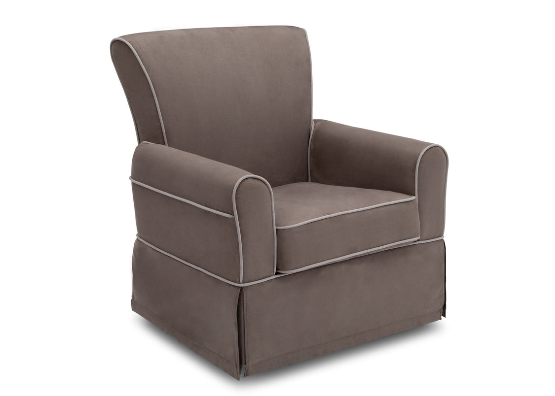 Brown armchair on a white background
