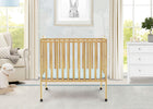 Natural (260) 3-Folding Portable Mini Baby Crib with 1.5-inch Mattress