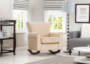 Sisal with Dark Chocolate Frame (1327) 3-Lancaster Rocking Chair featuring LiveSmart Fabric by Culp