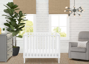 Bianca White (130) 2-Gio Mini Crib with 2.75-Inch Mattress