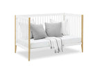 Bianca White with Natural (123) 51-Casey 6-in-1 Convertible Crib