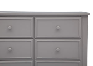 Grey (026) 17-Summit 6 Drawer Dresser with Interlocking Drawers