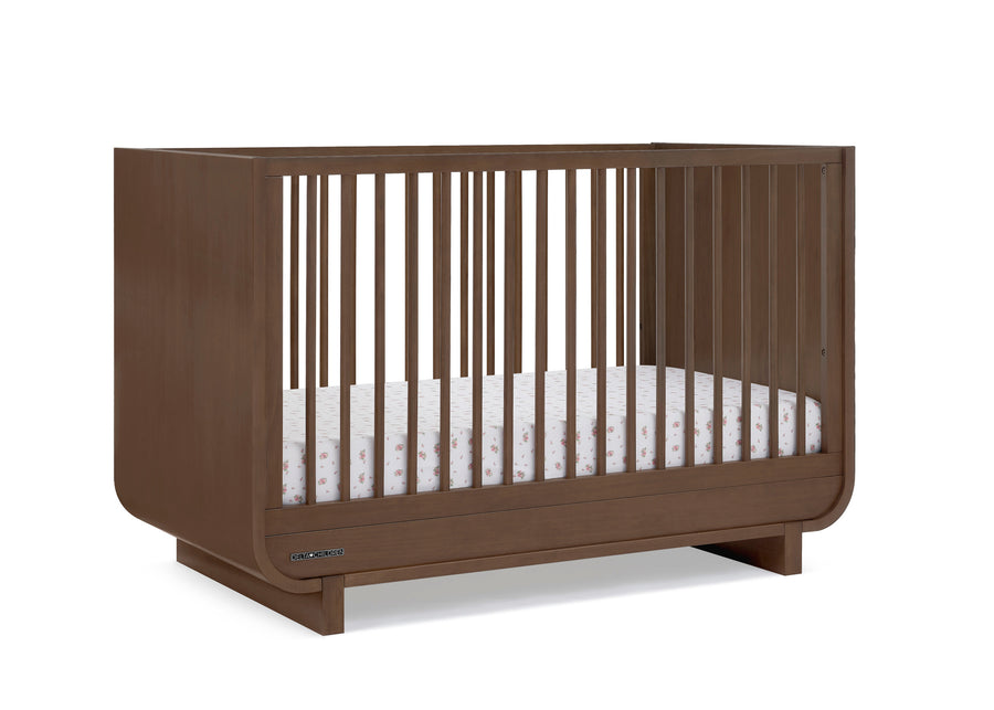 Teak Brown (1526) 4-Rhodes 4-in-1 Convertible Crib