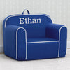 Blue and White (1193) 10-Personalized Cozee Chair for Kids