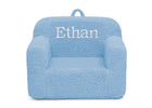 Powder Blue (1291) 17-Personalized Cozee Sherpa Chair for Kids