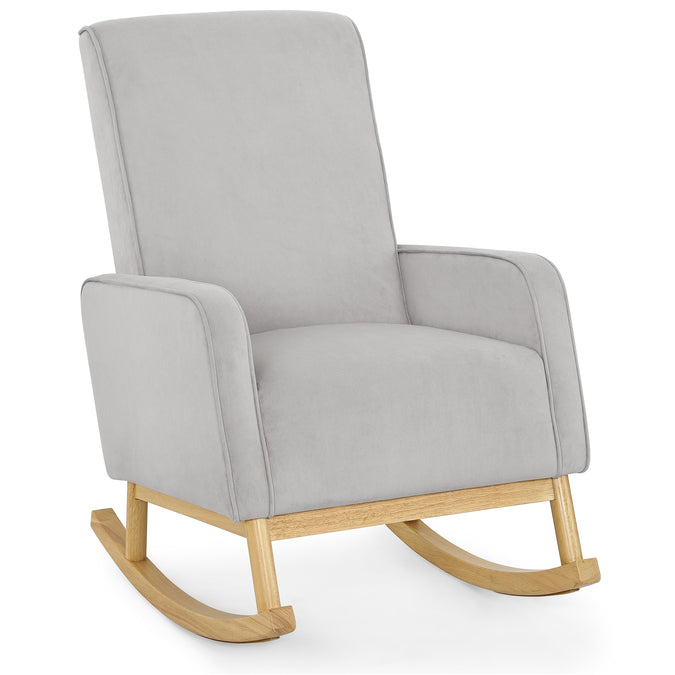 DCB: Cloud Grey with Natural (1435) 6-Drew Rocking Chair