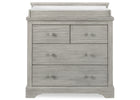 Rustic Mist (1373) 6-Paloma 4 Drawer Dresser with Changing Top and Interlocking Drawers