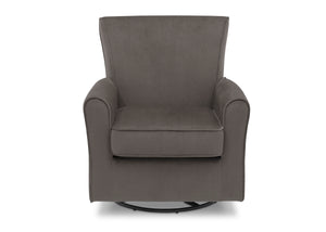Grey Velvet (950) 20-Elena Nursery Glider Swivel Rocker Chair