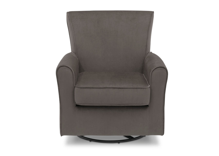 Grey Velvet (950) 17-Elena Nursery Glider Swivel Rocker Chair