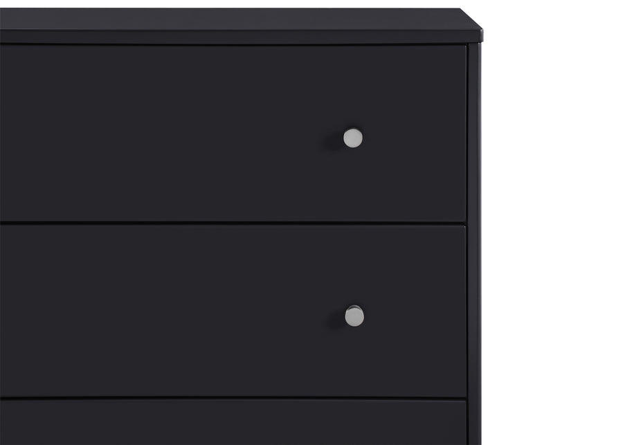 Midnight Grey with Natural (1372) 12-Jordan 3 Drawer Dresser with Interlocking Drawers