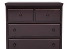Dark Chocolate (207) 11-Emerson 3 Drawer Dresser with Changing Top and Interlocking Drawers