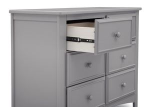 Grey (026) 16-Summit 6 Drawer Dresser with Interlocking Drawers