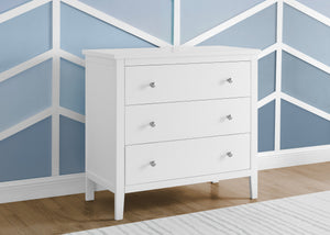 Bianca White (130) 0-Campbell 3 Drawer Dresser