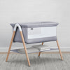 Dove Grey (2376) 10-Koi by the Bed Bassinet with Natural Beechwood Legs