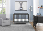 Charcoal Grey with Natural (1410) 1-Casey 6-in-1 Convertible Crib