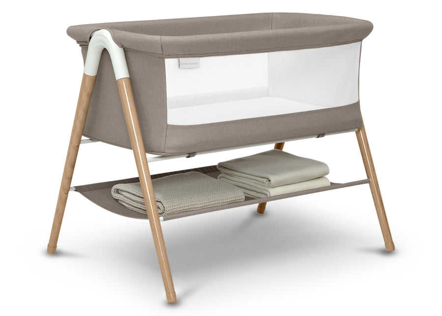 Tan (2470) 6-Bondi Beechwood By The Bed Bassinet
