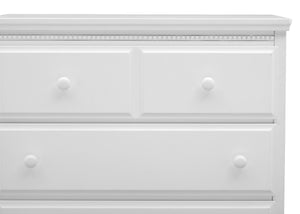 Bianca White (130) 19-Emerson 3 Drawer Dresser with Changing Top and Interlocking Drawers
