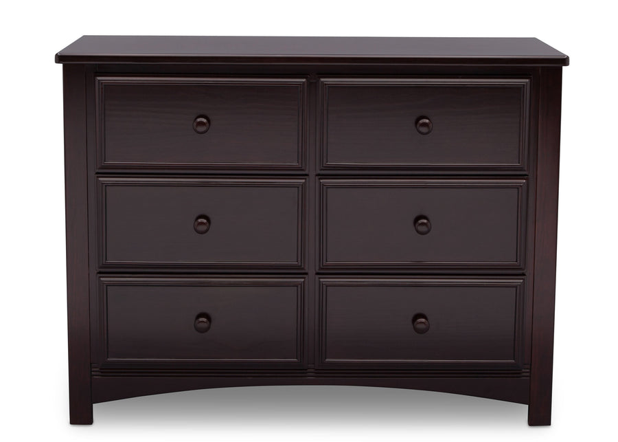 Dark Chocolate (207) 7-Summit 6 Drawer Dresser with Interlocking Drawers