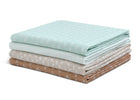 Neutral Boho (3406) 16-100% Cotton Muslin Baby Receiving Blankets - 4 Pack