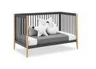 Charcoal Grey with Natural (1410) 12-Casey 6-in-1 Convertible Crib