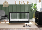 Ebony with Melted Bronze (1500) 1-Sloane 4-in-1 Acrylic Convertible Crib