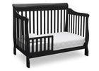 Black (001) 5-Canton 4-in-1 Crib