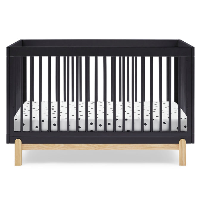 DCB: Midnight Grey with Natural (1372) 30-Poppy 4-in-1 Convertible Crib