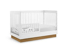 Bianca White with Acorn (1509) 11-James Acrylic 4-in-1 Convertible Crib