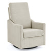 Beige recliner chair on a white background 26-Andie Nursery Glider Swivel Chair with LiveSmart Fabric