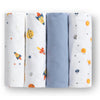 100% Cotton Flannel Baby Receiving Blankets - 4 Pack 19-100% Cotton Flannel Baby Receiving Blankets - 4 Pack