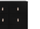 Ebony with Natural (1482) 13-babyGap Legacy 6 Drawer Dresser with Leather Pulls and Interlocking Drawers