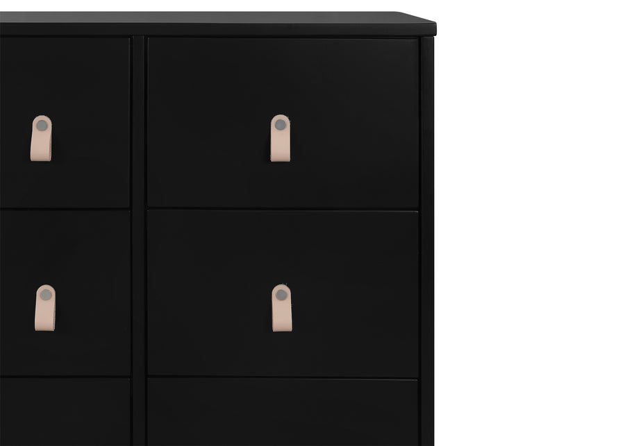 Ebony with Natural (1482) 13-babyGap Legacy 6 Drawer Dresser with Leather Pulls and Interlocking Drawers