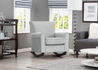 Mist with Dark Chocolate Frame (1326) 14-Lancaster Rocking Chair featuring LiveSmart Fabric by Culp