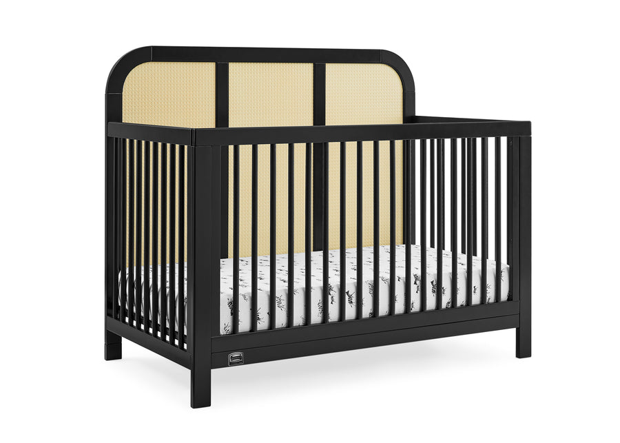 Ebony with Textured Almond (1507) 3-Theo 6-in-1 Convertible Crib
