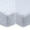 babyGap Blue Stars & Stripes 100% Organic Cotton Crib Sheets - 2 Pack 6-babyGap Blue Stars & Stripes 100% Organic Cotton Crib Sheets - 2 Pack