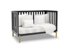 Midnight Grey with Metal (1361) 14-Hendrix 4-in-1 Convertible Crib