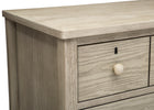 Textured Limestone (1340) 10-Farmhouse 3 Drawer Dresser with Changing Top and Interlocking Drawers