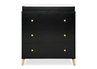 Ebony with Natural (1482) 7-Essex 3 Drawer Dresser with Interlocking Drawers
