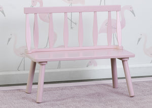 Pink (2050C) 2-Kids Wooden Windsor Bench