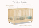 Natural Sandstone (1544) 6-Ari 4-in-1 Convertible Crib