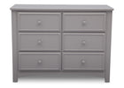 Grey (026) 12-Summit 6 Drawer Dresser with Interlocking Drawers