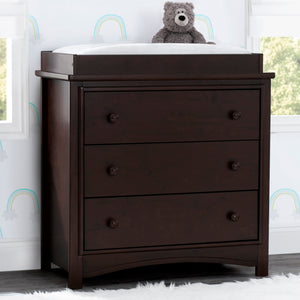 Perry 3 Drawer Dresser with Changing Top and Interlocking Drawers 19