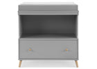 Grey with Natural (1359) 4-Essex Convertible Changing Table with Drawer