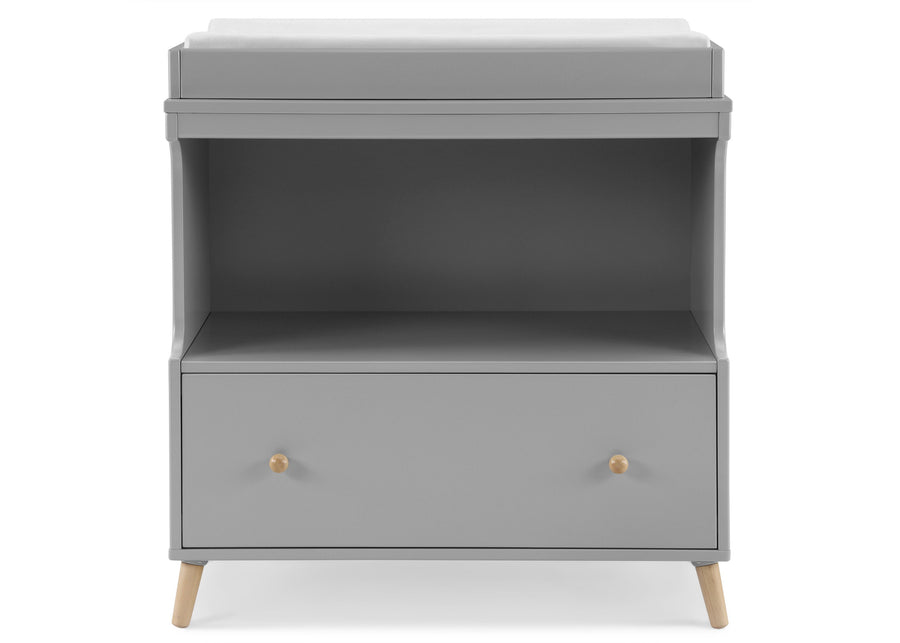Grey with Natural (1359) 4-Essex Convertible Changing Table with Drawer